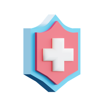 Medical Shield  3D Icon