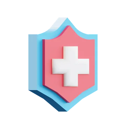 Medical Shield  3D Icon