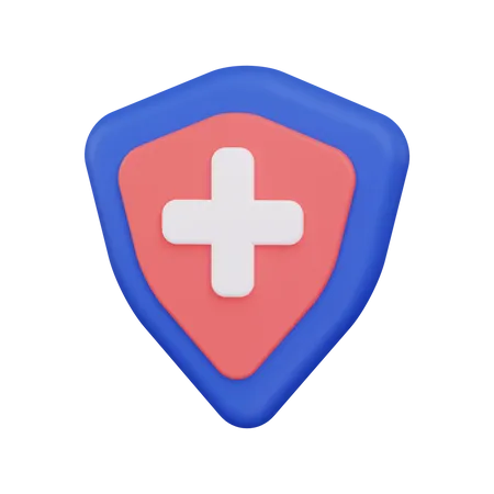 Medical Shield  3D Illustration