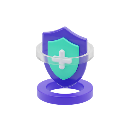 Medical Shield  3D Illustration