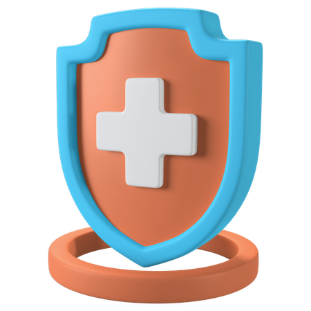 Medical Shield  3D Illustration