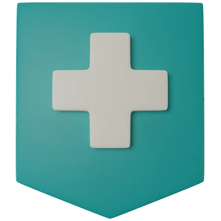 Medical Shield  3D Illustration