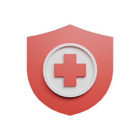 Medical shield  3D Logo