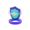 3d medical shield emoji