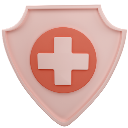 Medical Shield 3D Illustration