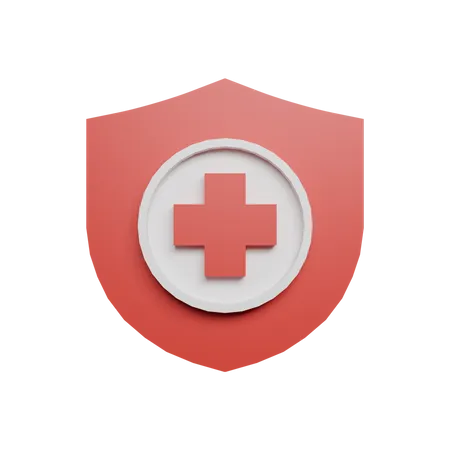 Medical shield  3D Logo