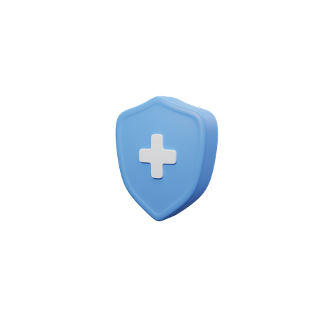 Medical Shield 3D Icon