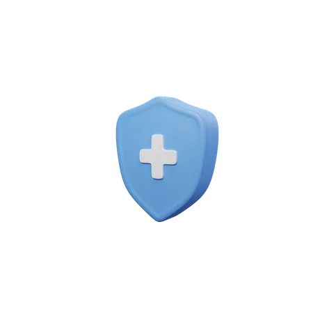 Medical Shield 3D Icon