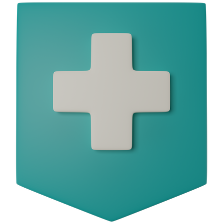 Medical Shield  3D Illustration
