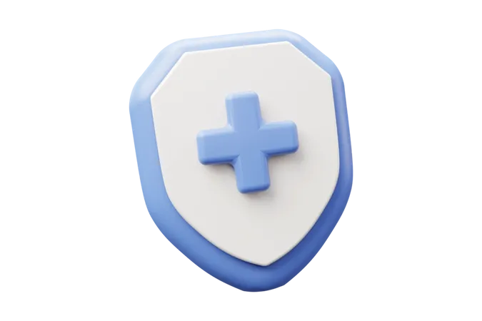 Medical Shield  3D Icon