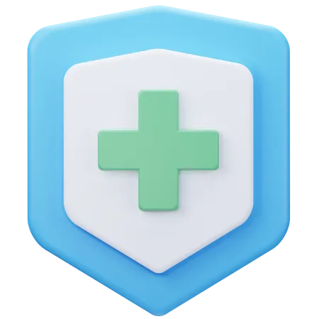 Medical Shield 3 D Illustration 3D Icon
