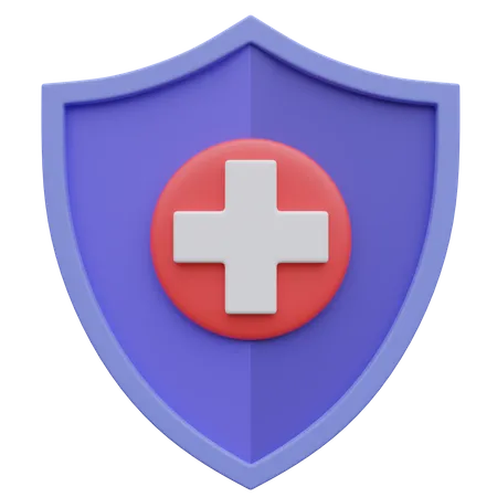 Medical Shield 3 D Icon Illustration 3D Icon
