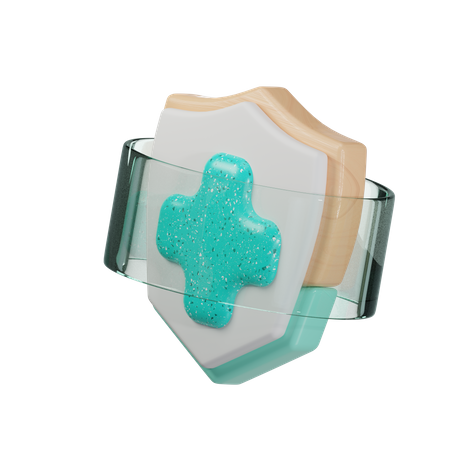 Medical Shield  3D Icon