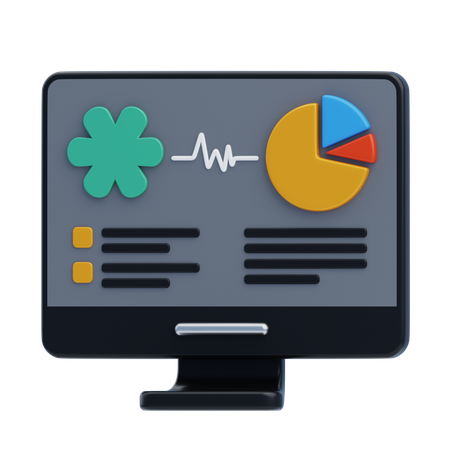 Medical Stats  3D Icon