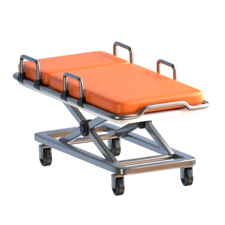 Medical Stretcher 3 D Rescue And Response Icon 3D Icon