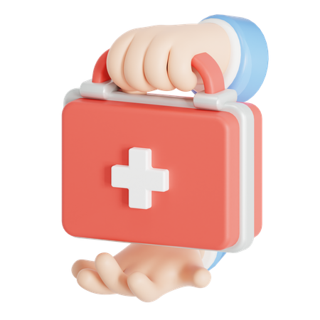 Medical supplies donation  3D Icon