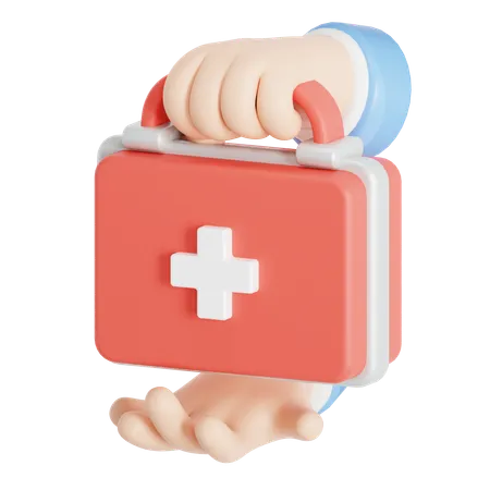 Medical supplies donation  3D Icon