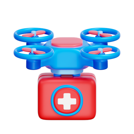 Medical Supply Drone  3D Icon