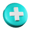 3d medical symbol logo