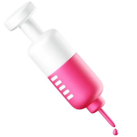 Medical Syringe 3D Icon