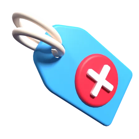 Medical Tag  3D Illustration