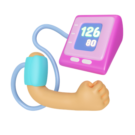 Medical Tensiometer  3D Illustration