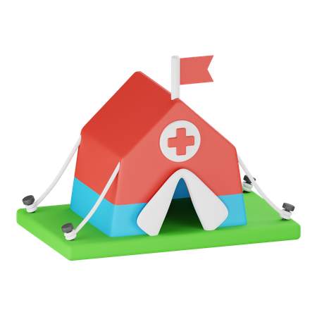 Medical Tent  3D Icon