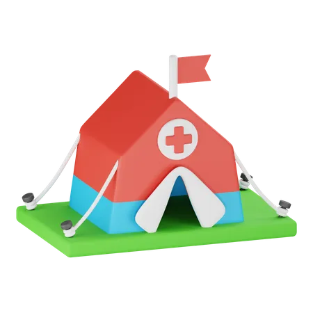 Medical Tent  3D Icon