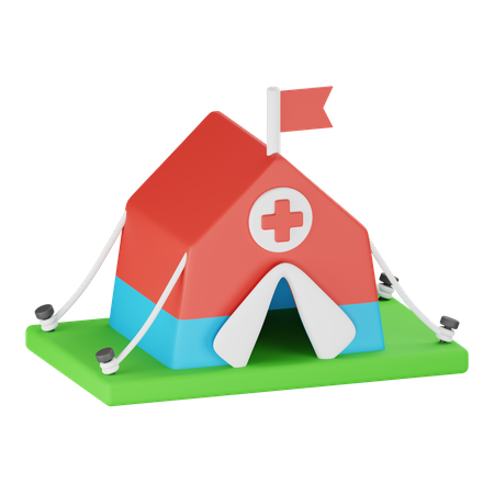 Medical Tent  3D Icon