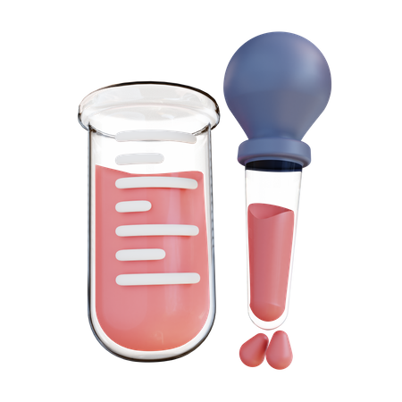 Medical Test  3D Icon