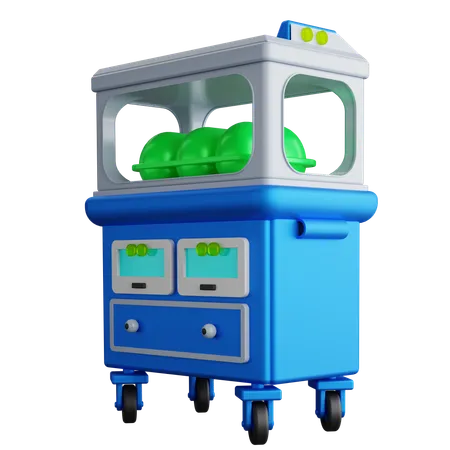 Medical Trolley  3D Icon