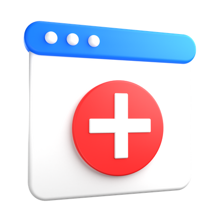 Medical Web  3D Icon