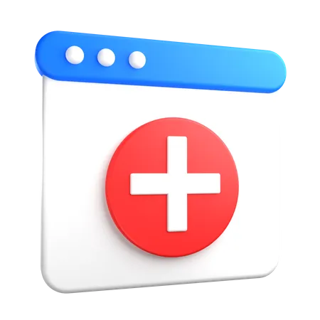 Medical Web  3D Icon