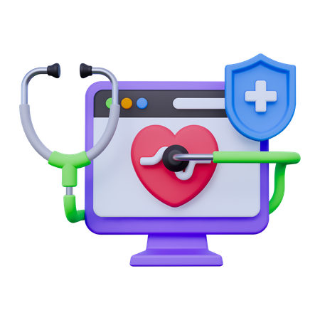 Medical Web  3D Icon