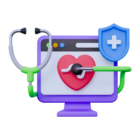 Medical Web  3D Icon