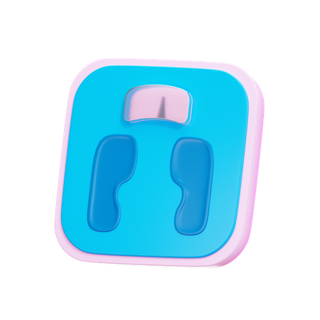 Medical Weight Scale 3D Illustration