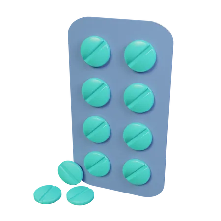 Paquet de médicaments  3D Icon