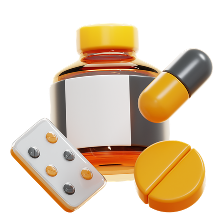 Medicamento  3D Icon