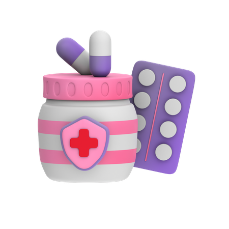 Medicamento  3D Icon