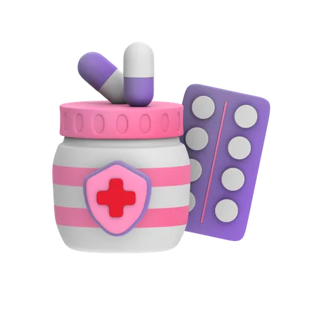 Medicamento  3D Icon