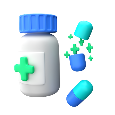 Medicamento  3D Icon