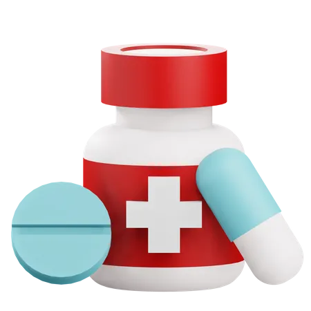 Medicamento  3D Icon