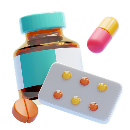 Medicamento  3D Icon