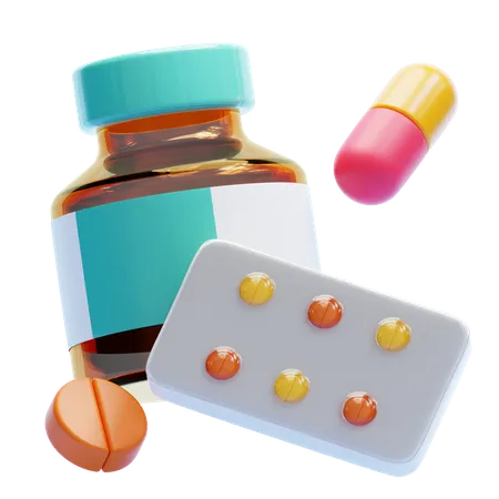 Medicamento  3D Icon