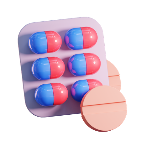 Medicamento  3D Icon