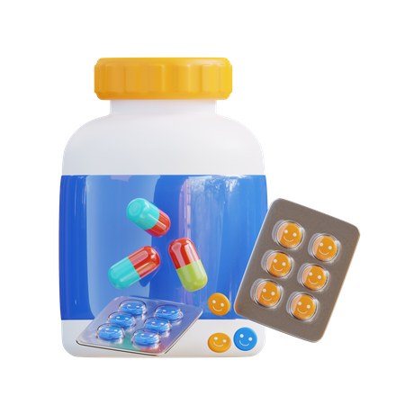 Medicamento  3D Icon