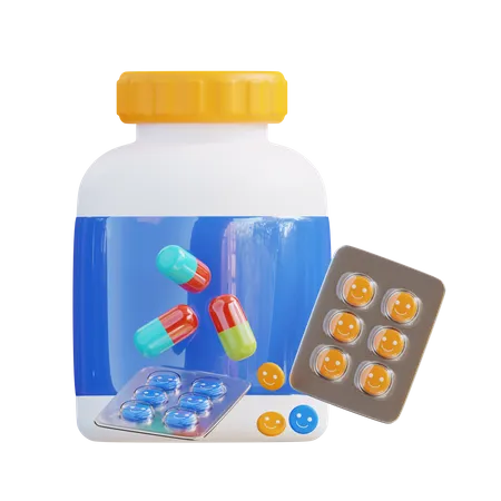 Medicamento  3D Icon