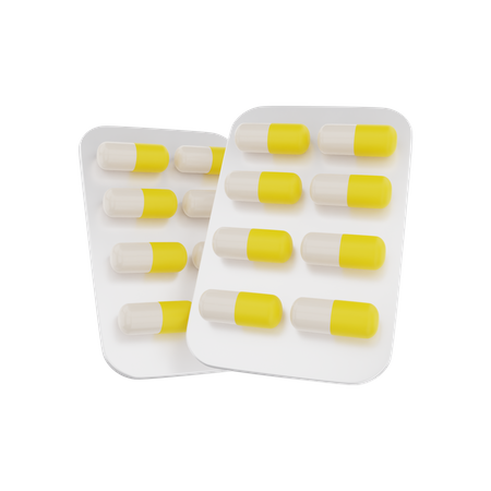 Comprimido de remédio  3D Illustration