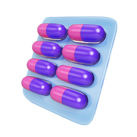 Comprimido de remédio  3D Illustration