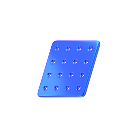 Forma abstrata de comprimido de medicamento  3D Icon